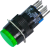 Кнопка электротехническая 12 мм зелена6