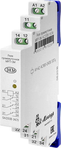 Реле промежуточное МРП-3М