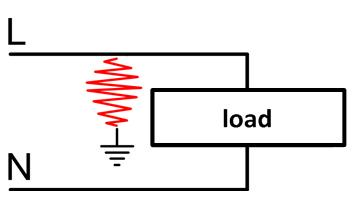Network failure - parallel arc to the ground