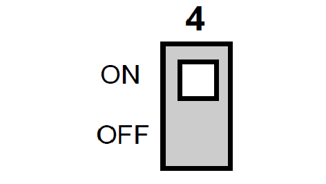 Положение DIP переключателя при выборе диаграммы МК (реле РВО-П3-22)