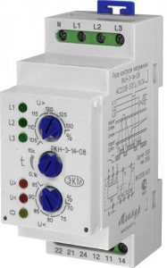 Реле контроля трехфазного напряжения РКН-3-14-08