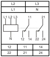 Схема подключения РКН-3-15-15