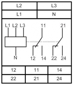 Схема подключения РКН-3-20-15