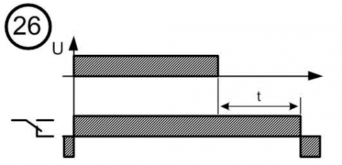 Диаграмма работы реле времени № 26